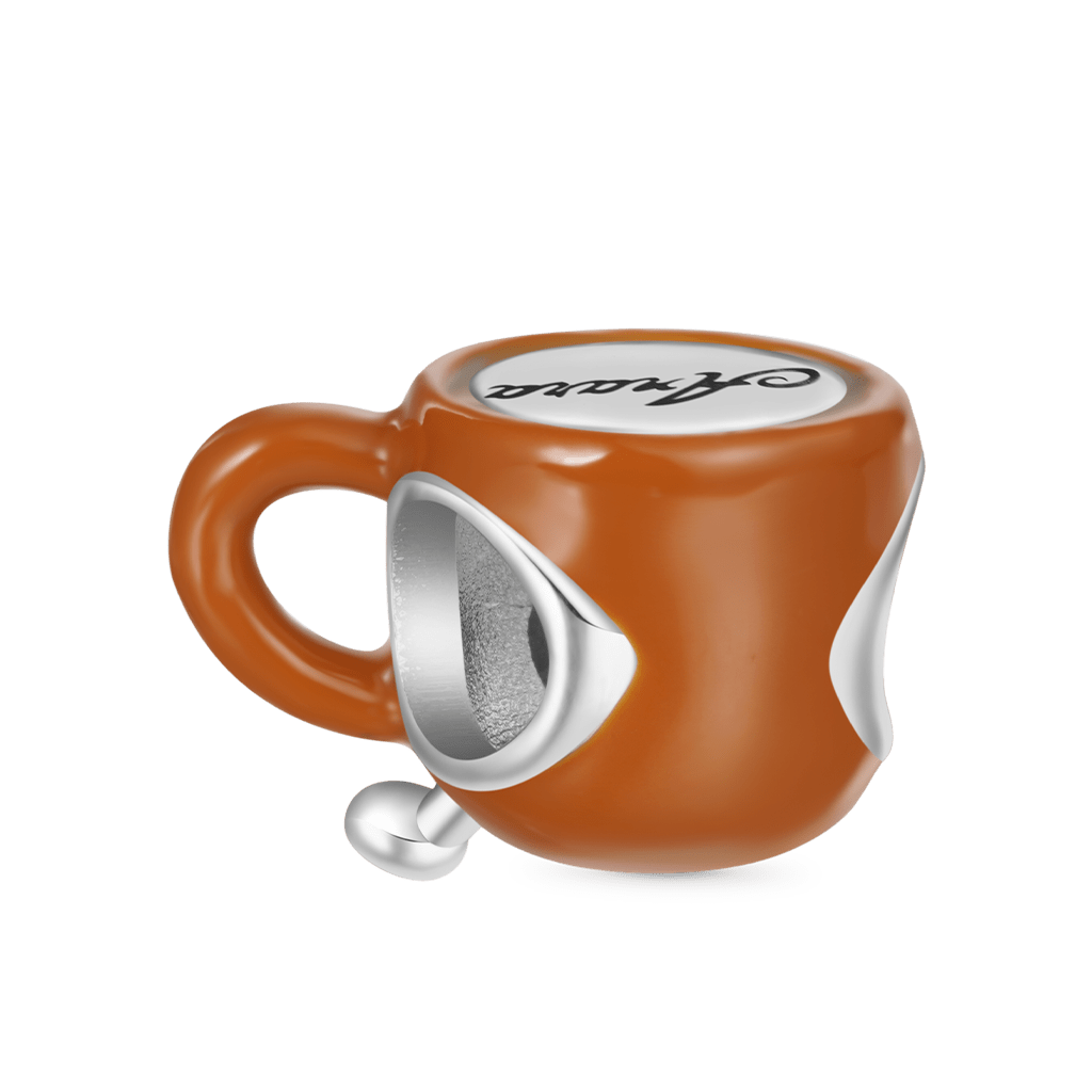 Coffee Cup Embraces Love Charm image number 2