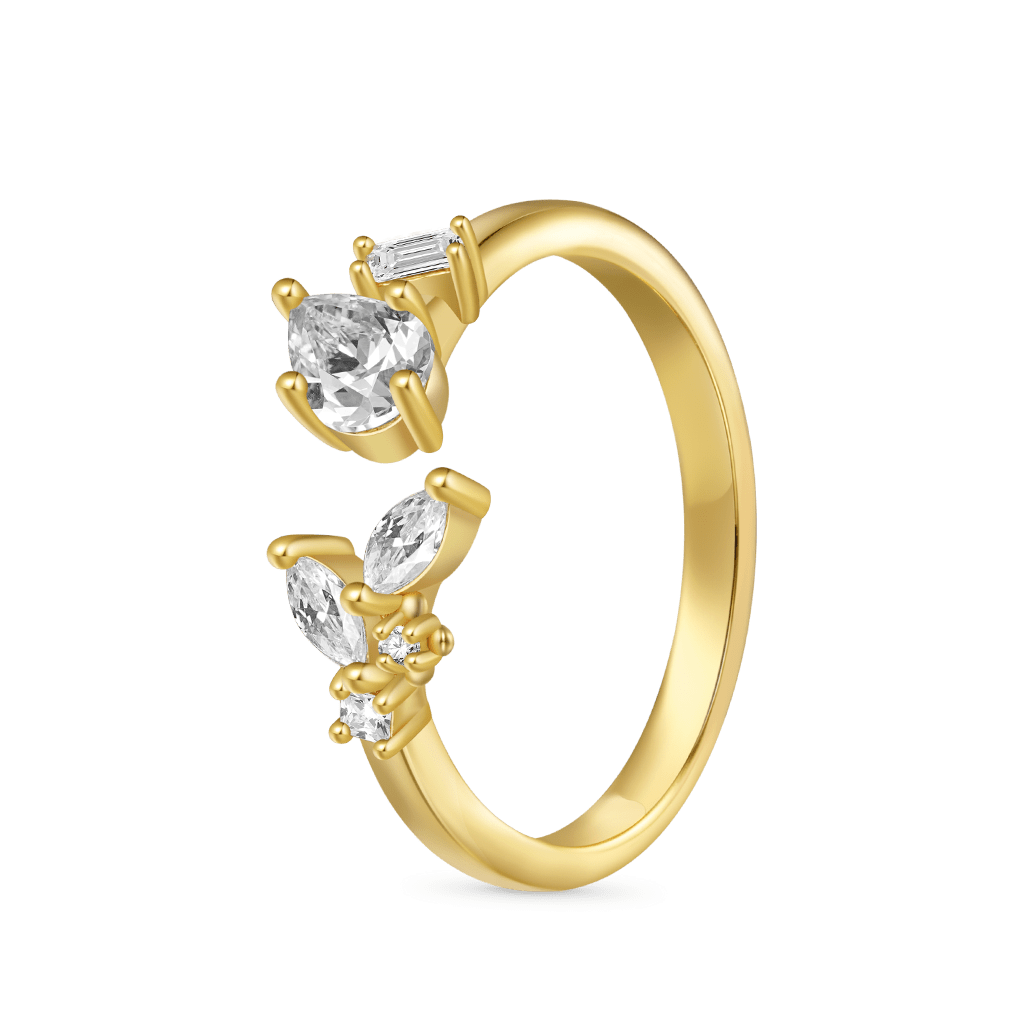 Irregular Marquise Diamond Ring image number 1