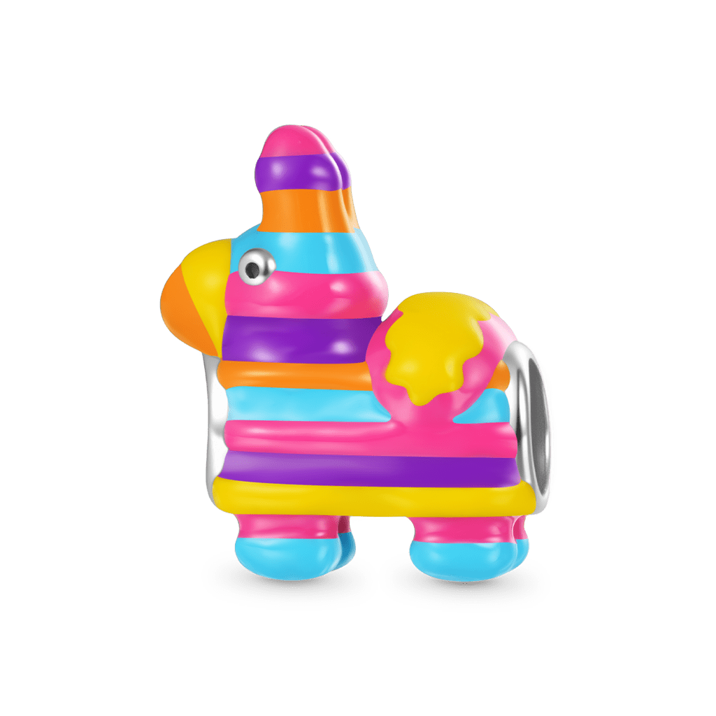 Colorful Donkey Pinata Charm image number 0