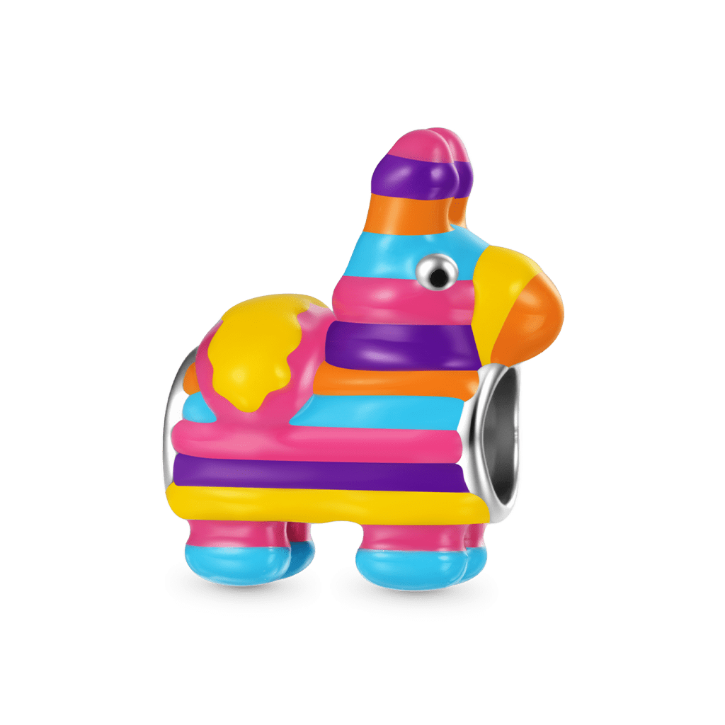 Colorful Donkey Pinata Charm image number 1
