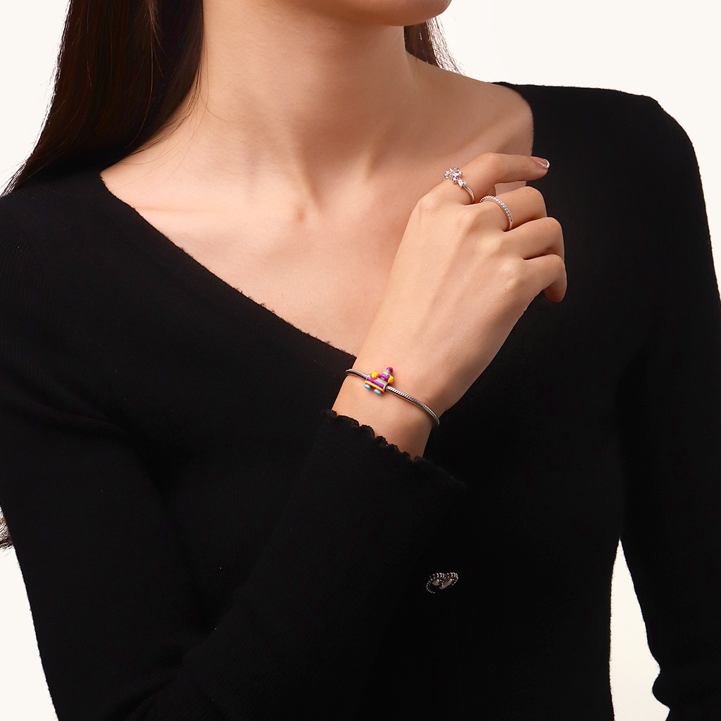 Colorful Donkey Pinata Charm image number 3