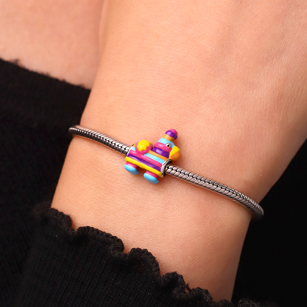 Colorful Donkey Pinata Charm image number 4