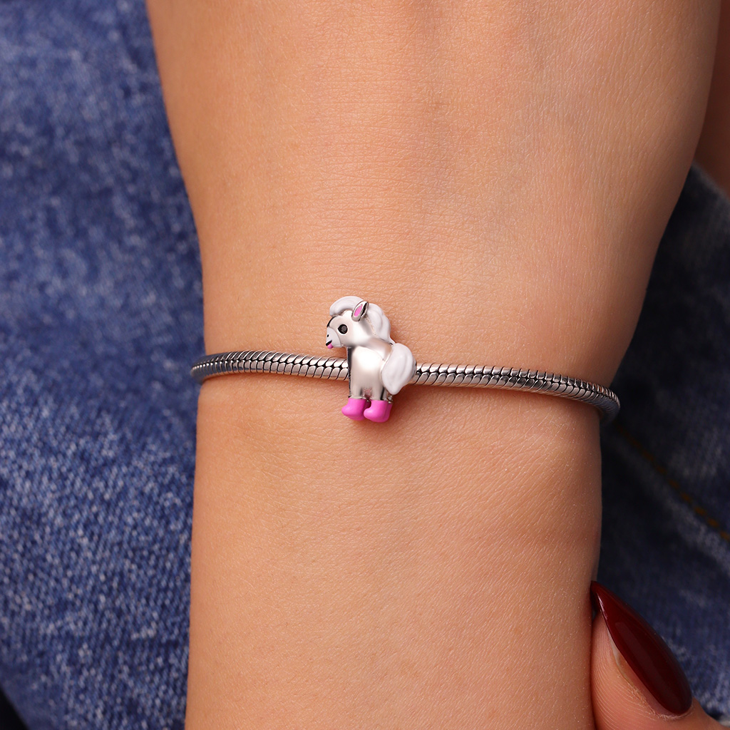 Pink Mini Pony Charm image number 4
