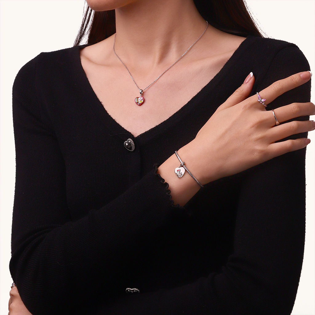 'Self Love' Hugging Heart Pendant image number 3