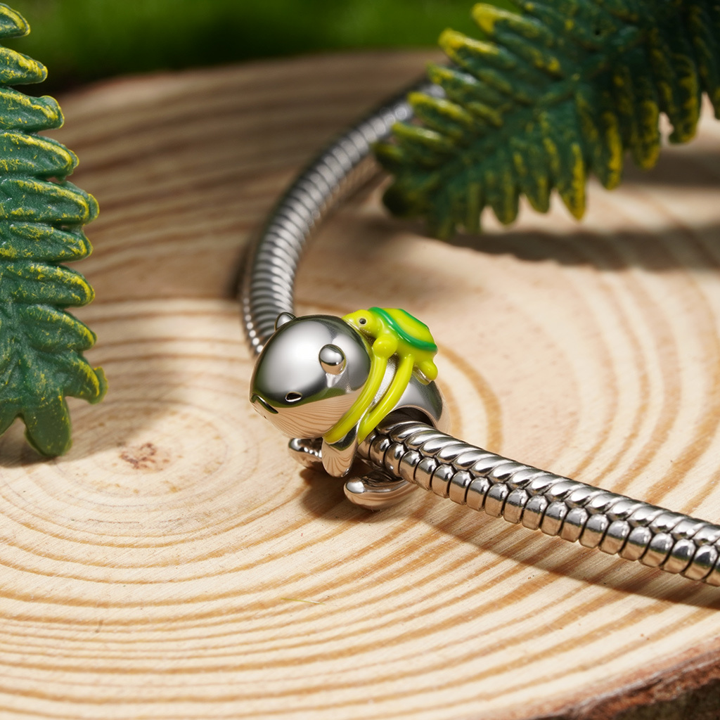 Capybara with Mini Turtle Charm image number 2