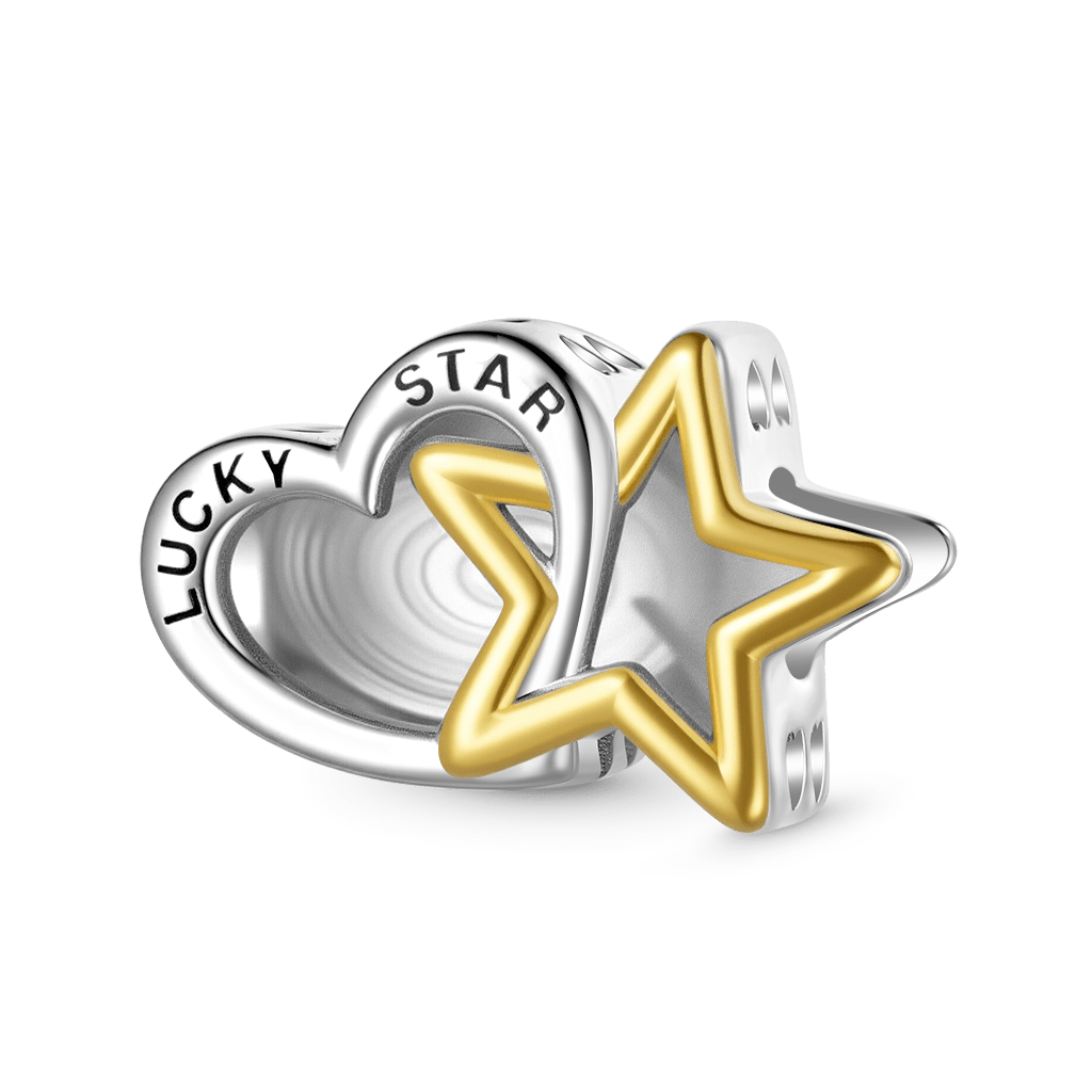 Lucky Star & Heart Charm image number 0
