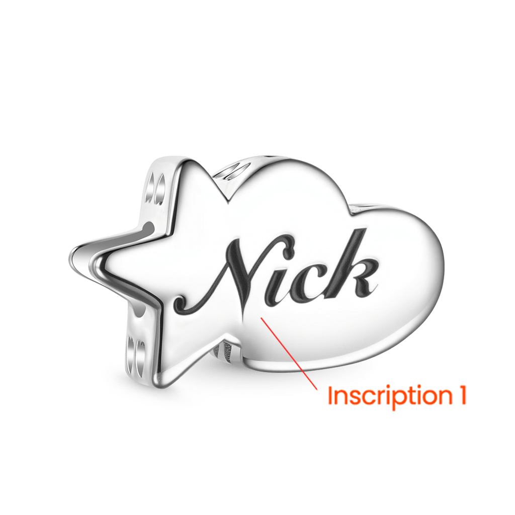 Lucky Star & Heart Charm image number 1