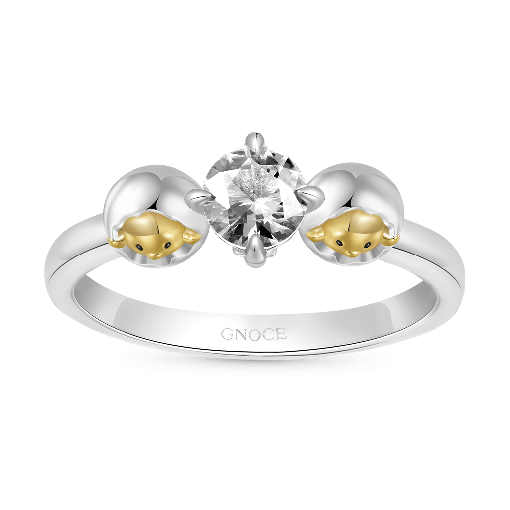 Easter Egg Shell Diamond Ring image number 1