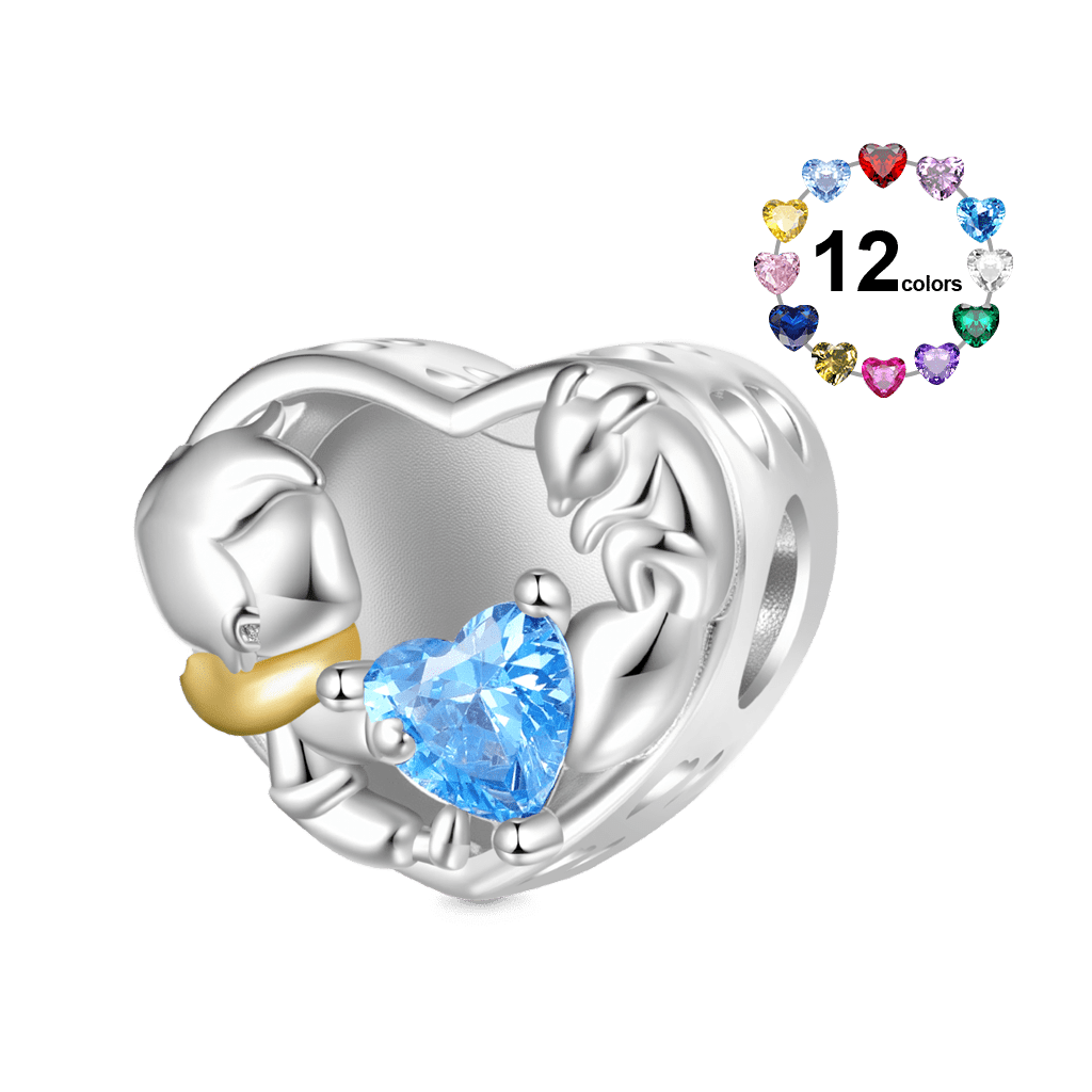 Little Boy and Fox Love Photo Charm image number 2