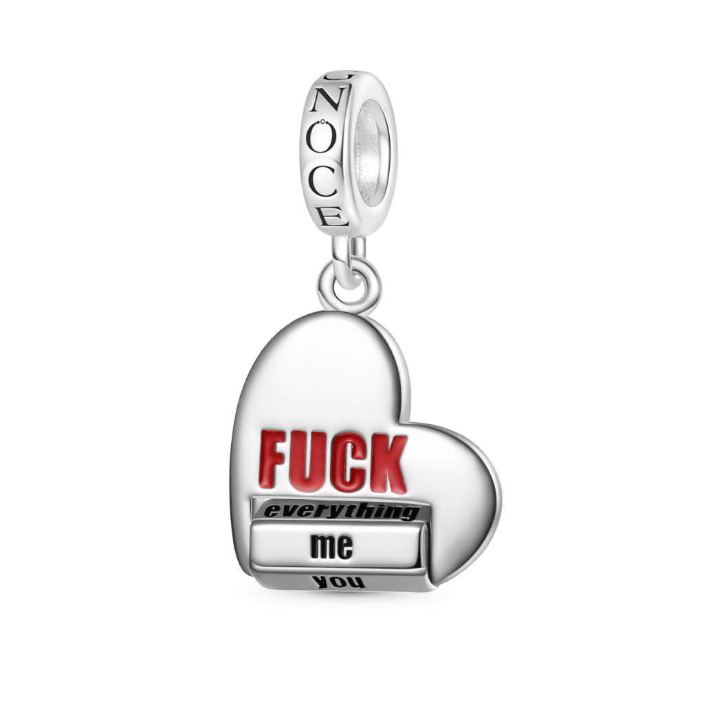 Rotating 'FUCK' World Pendant image number 1