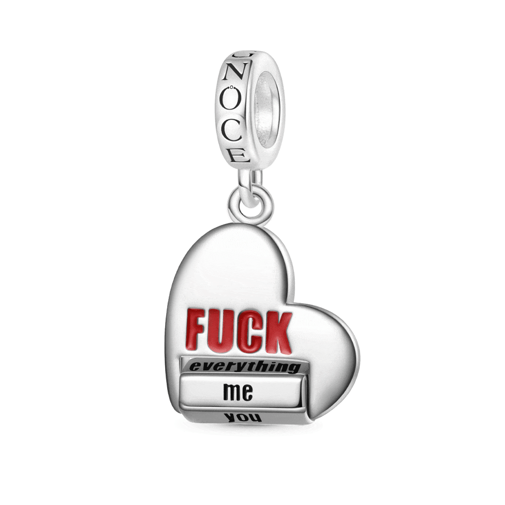 Rotating 'FUCK' World Pendant image number 0