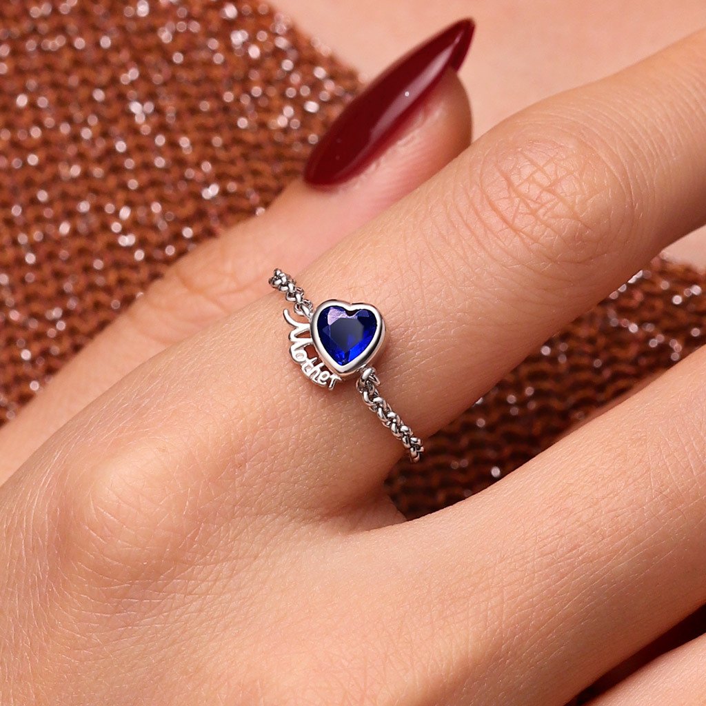 Heart Mother Chain Ring image number 6