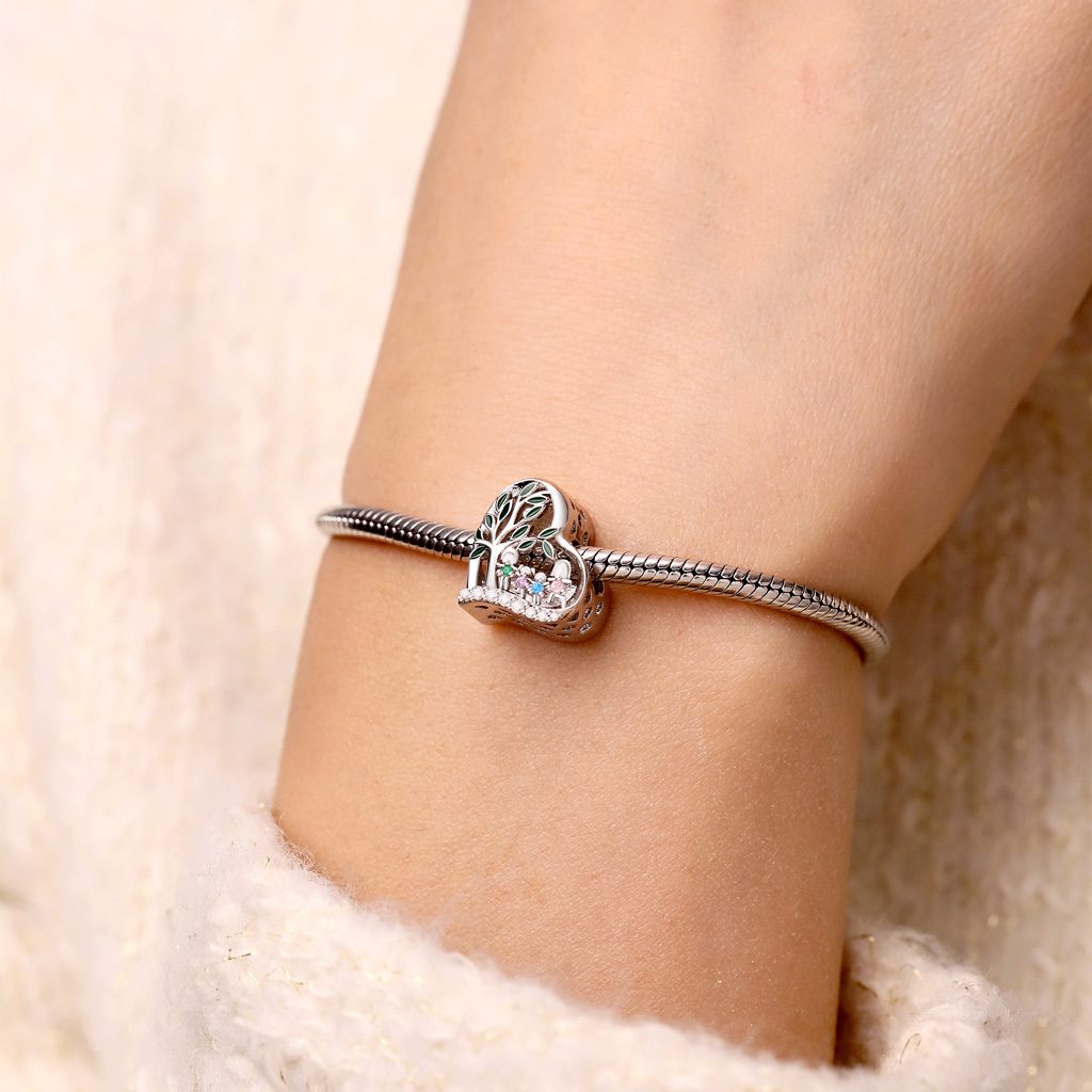 Tree of Life Family Photo Charm image number 3