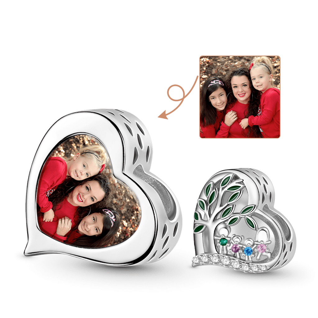 Tree of Life Family Photo Charm image number 0