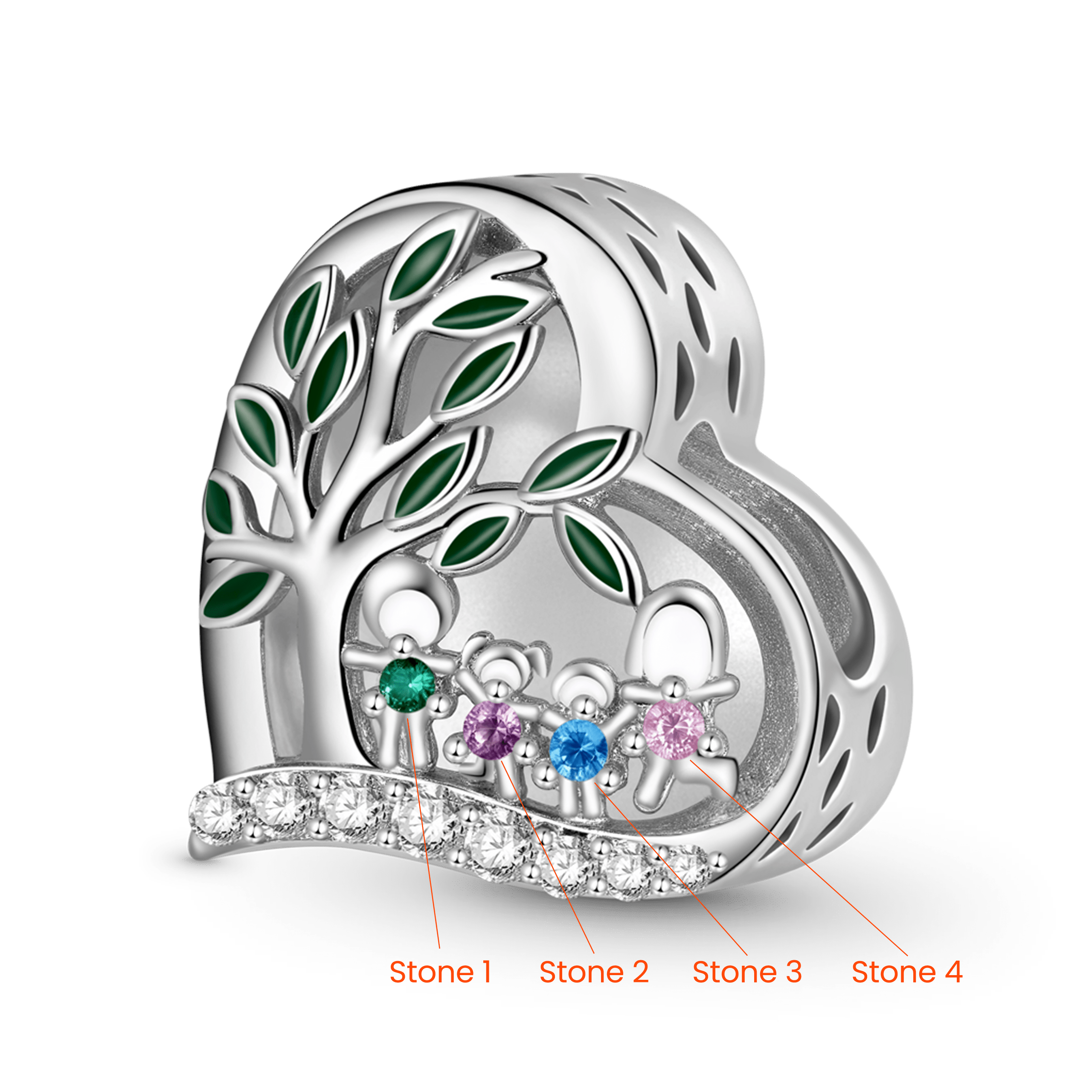 Tree of Life Family Photo Charm image number 2