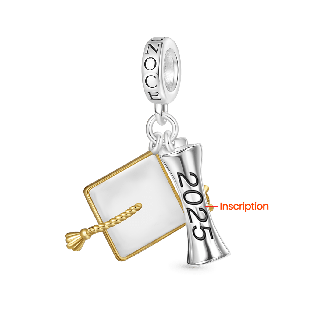 Engravable Bachelor Cap Pendant image number 2