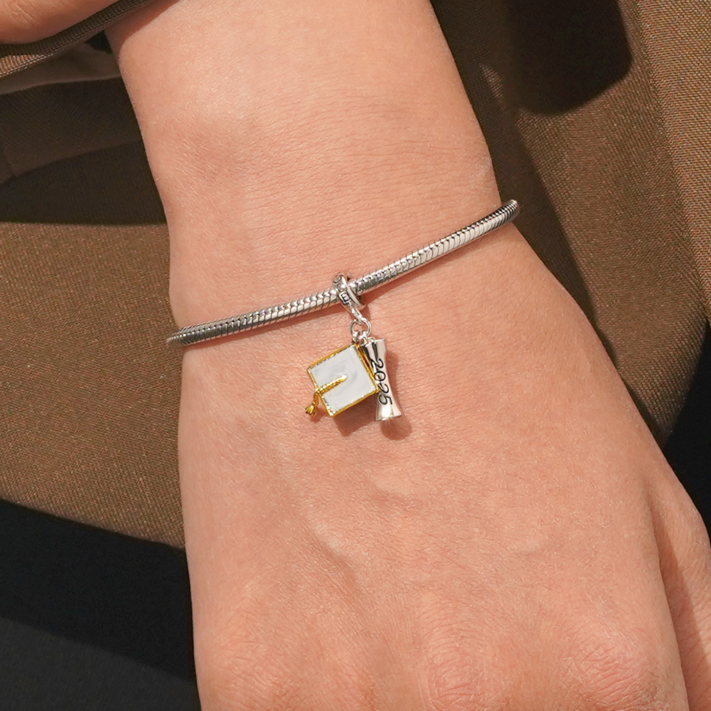 Engravable Bachelor Cap Pendant image number 6