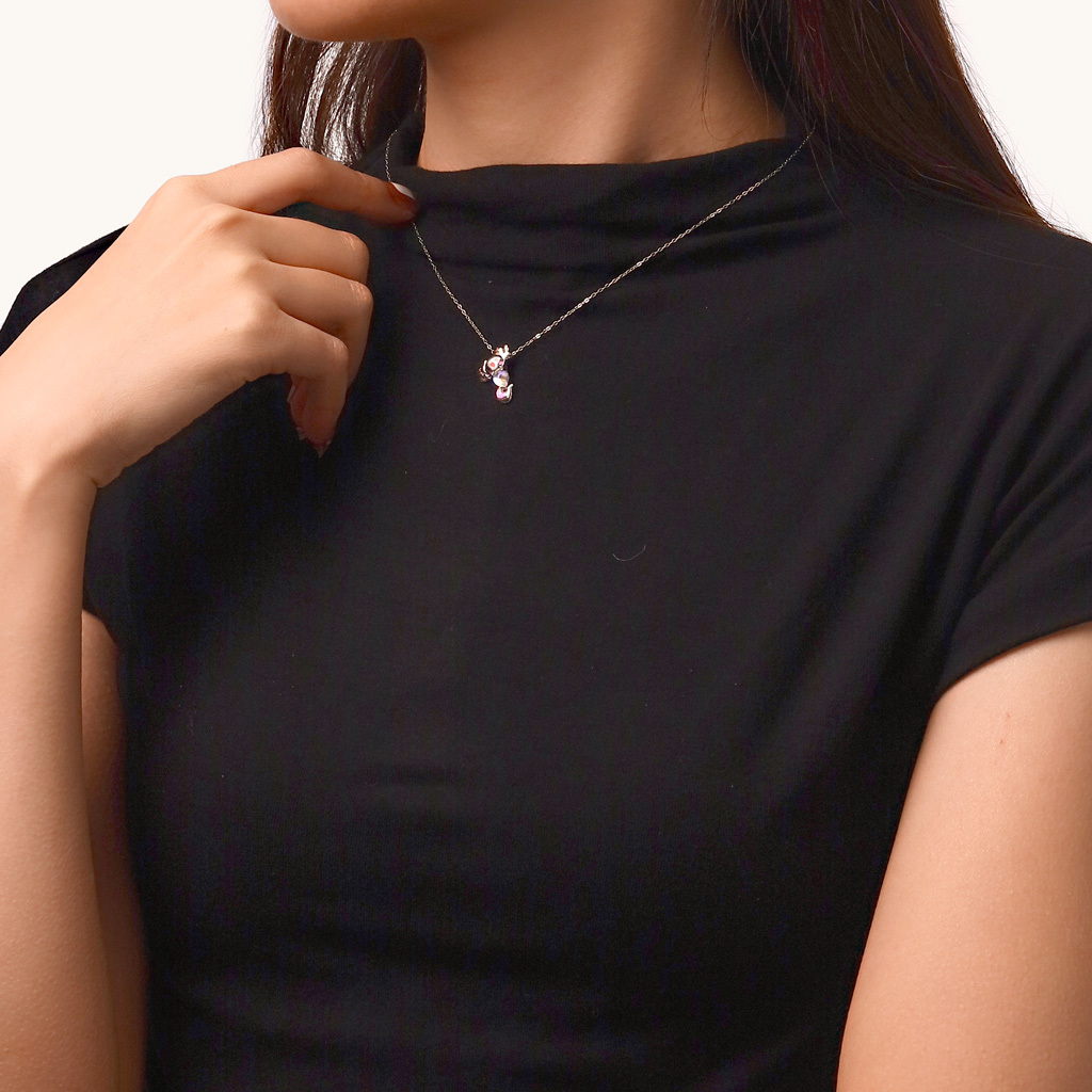 Mexican Axolotl Moonstone Necklace image number 4