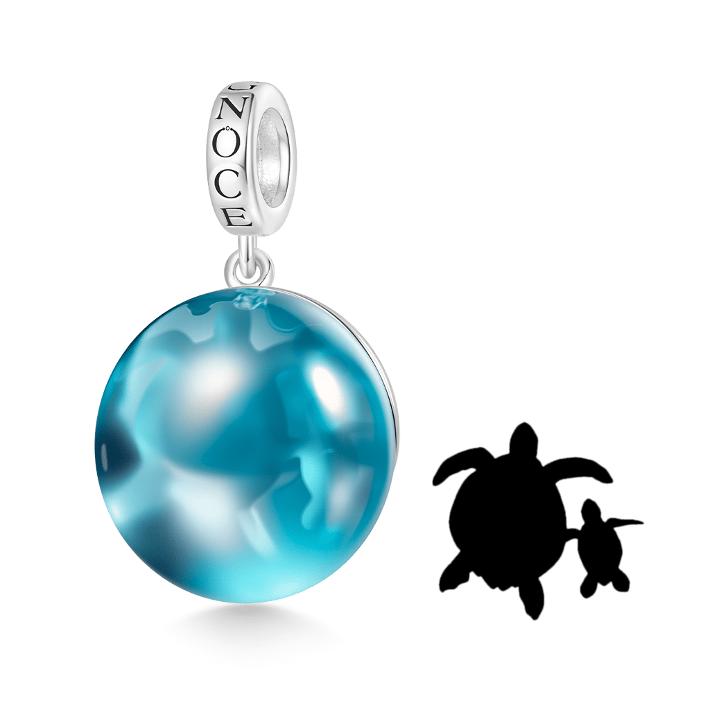 Sea Turtle Glass Pendant image number 0