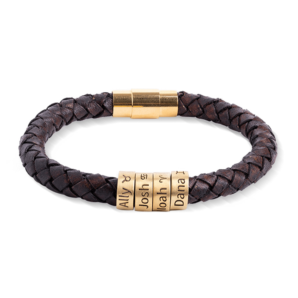 Hip-hop Braided Leather Bracelet image number 3