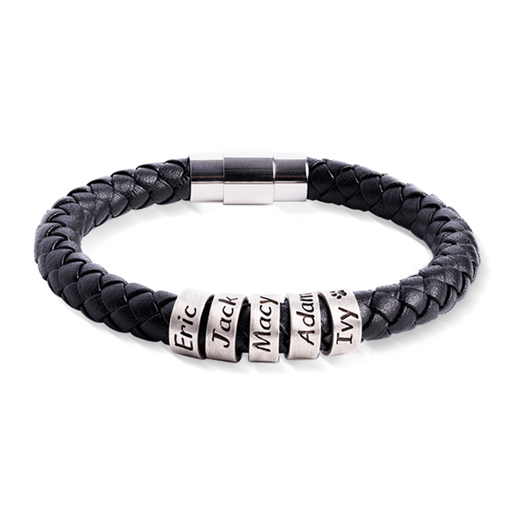 Hip-hop Braided Leather Bracelet image number 0