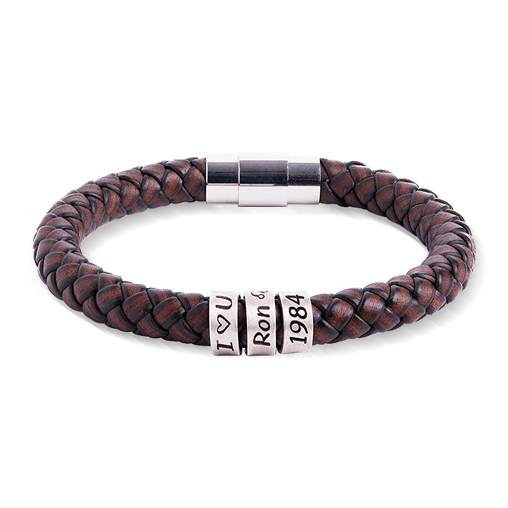 Hip-hop Braided Leather Bracelet image number 2
