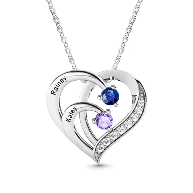 Personalized Heart Necklace image number 5