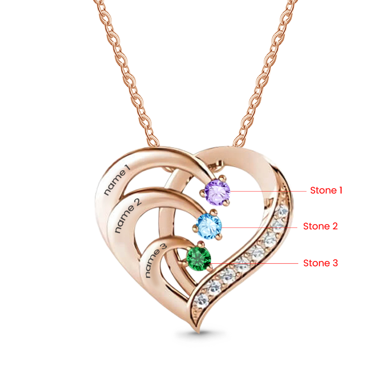 Personalized Heart Necklace image number 2