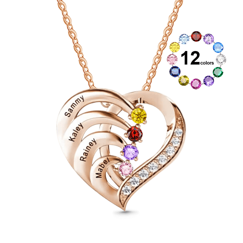 Personalized Heart Necklace image number 0