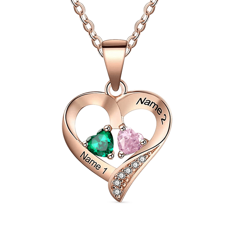Heart Diamonds Necklace image number 2