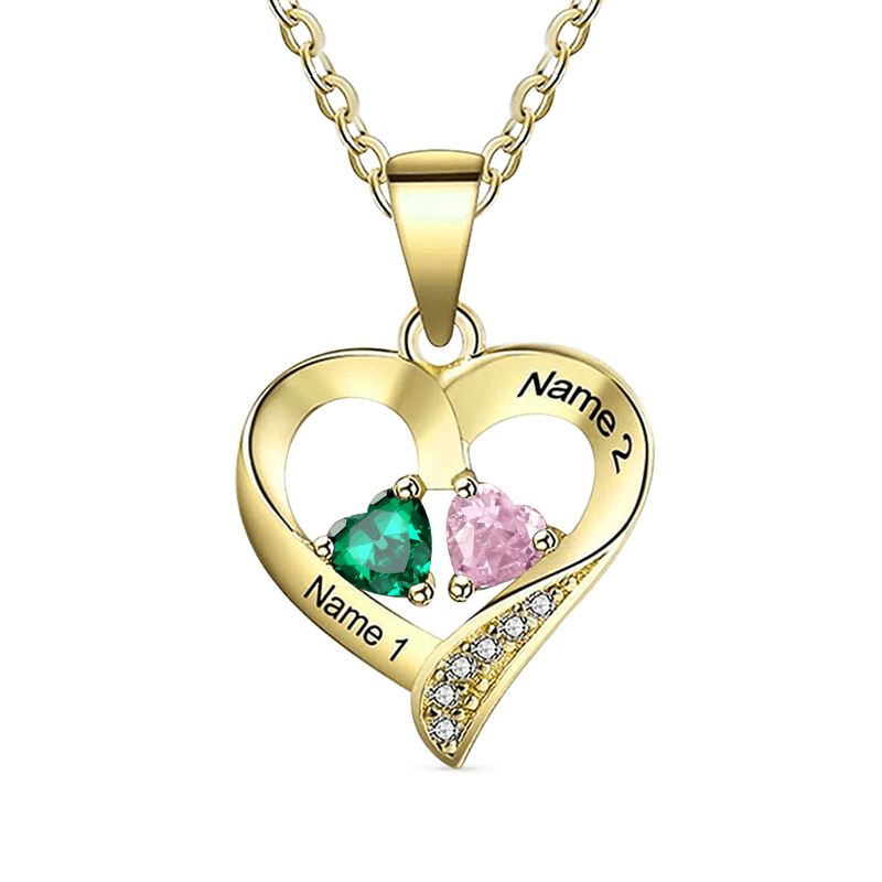 Heart Diamonds Necklace image number 3
