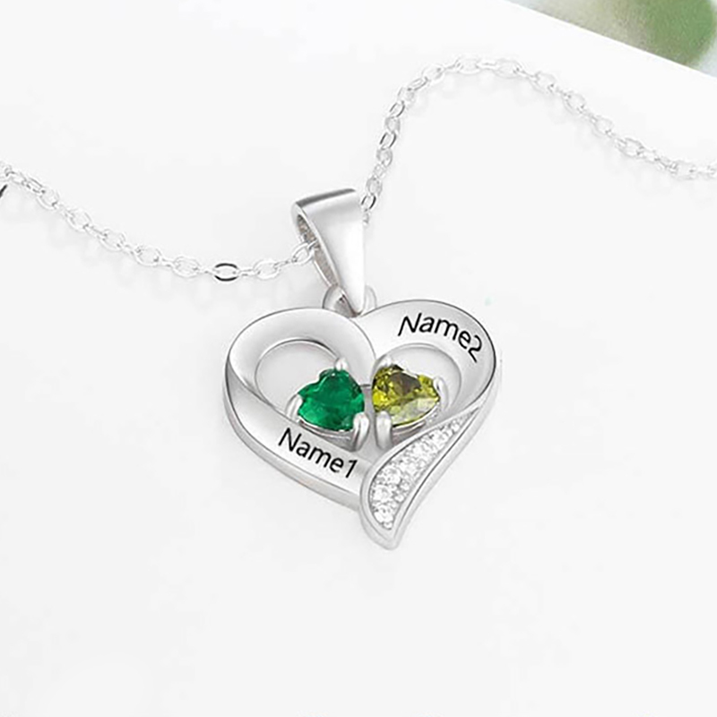 Heart Diamonds Necklace image number 4