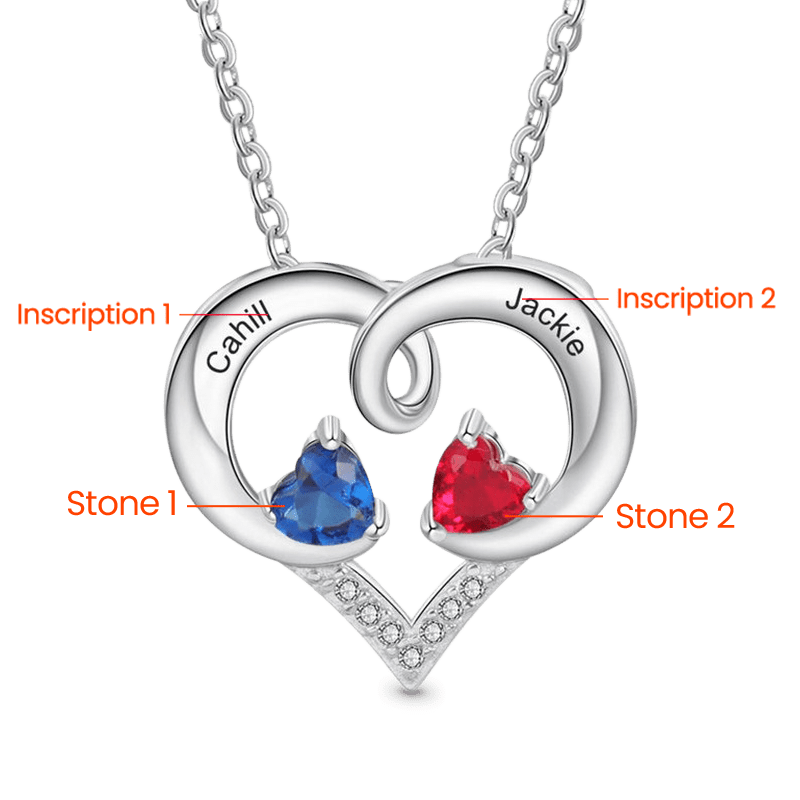 Simple Love Heart Necklace image number 1