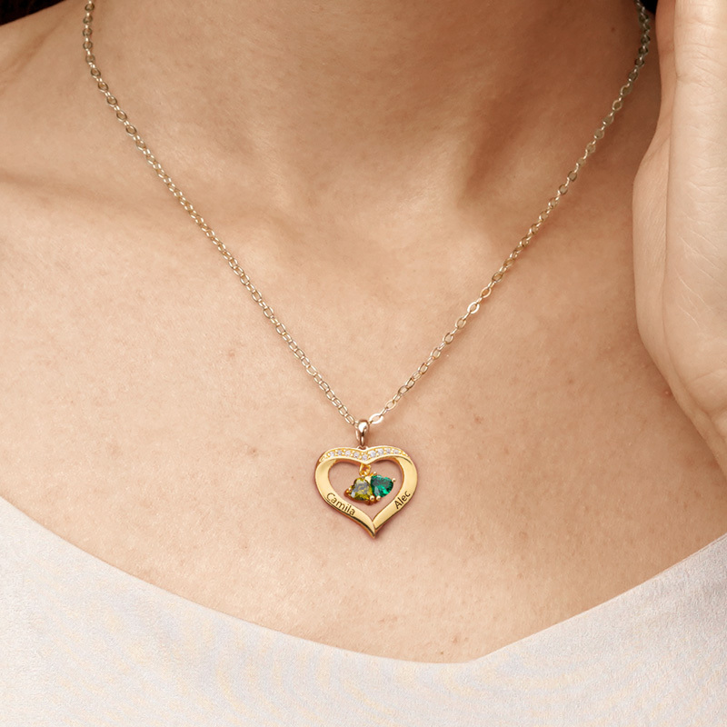Diamonds Love Necklace image number 6