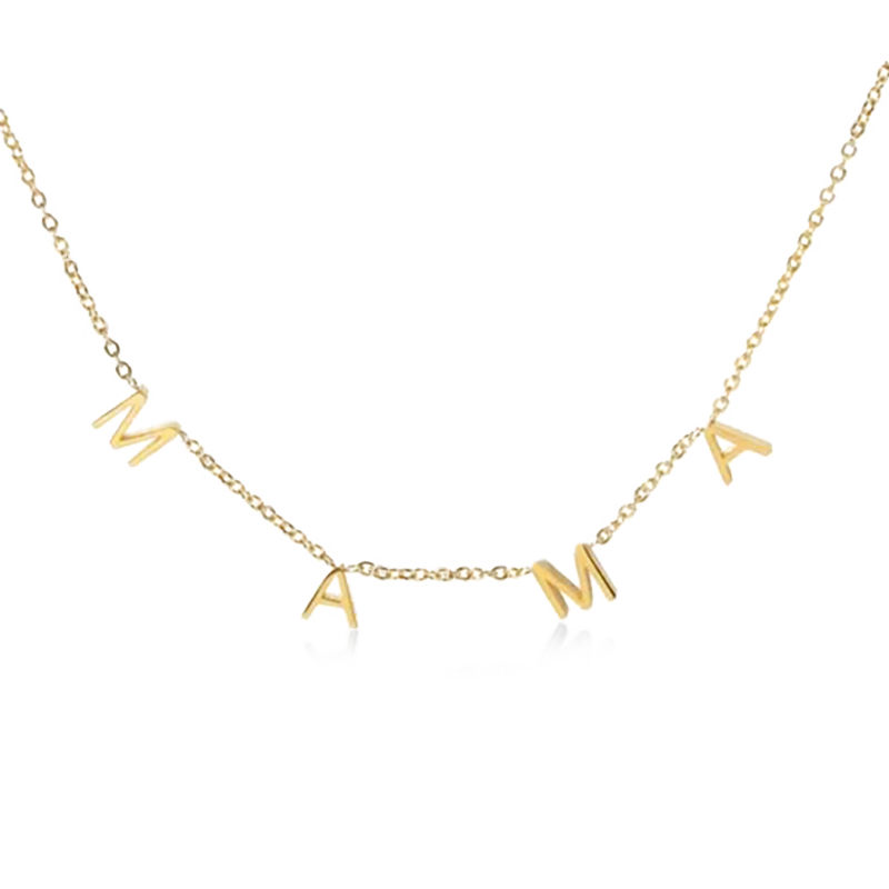 MAMA Pave Letter Necklace image number 0