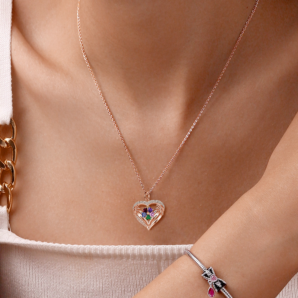 Infinite Love DIY Letters Heart Necklace image number 5