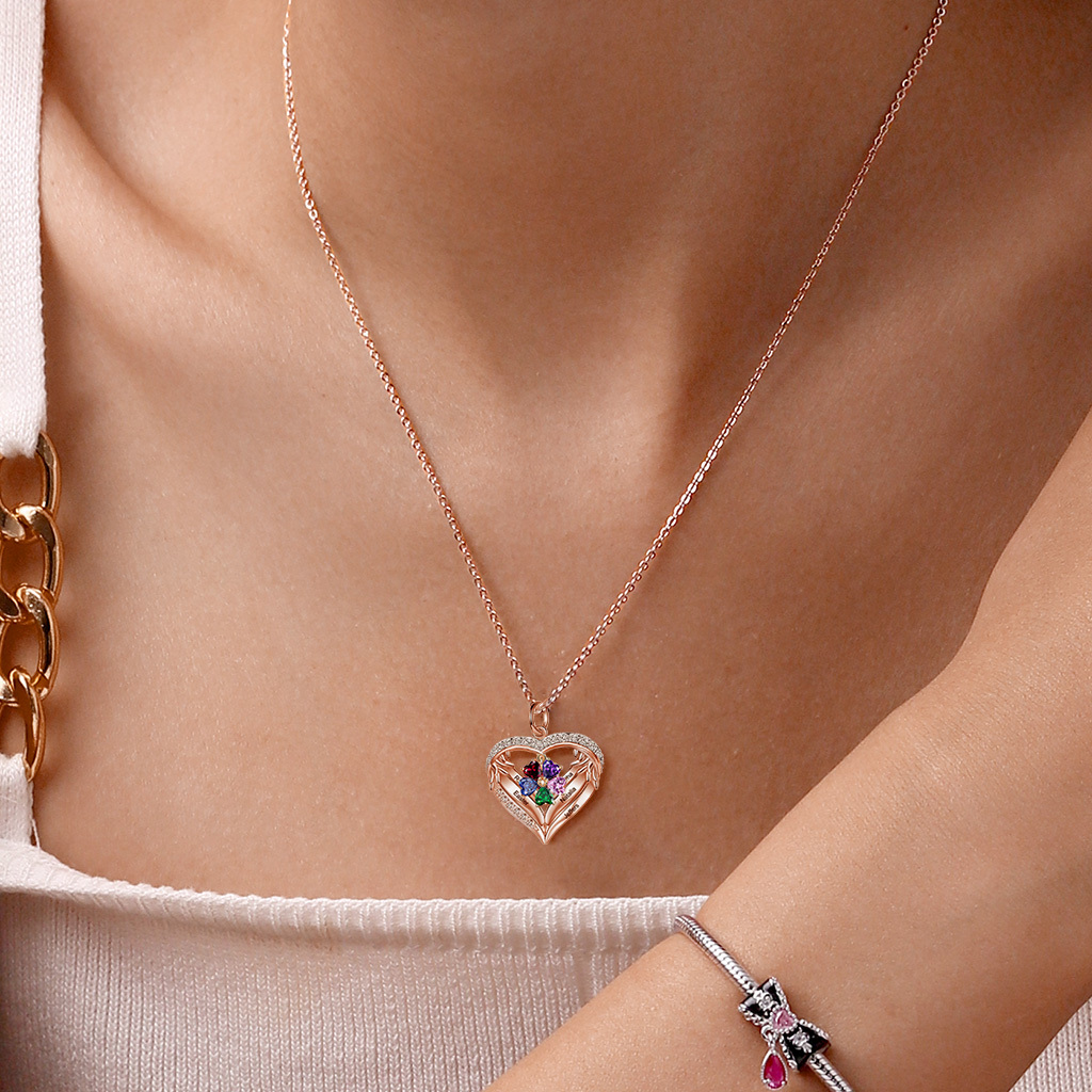 Infinite Love DIY Letters Heart Necklace image number 5