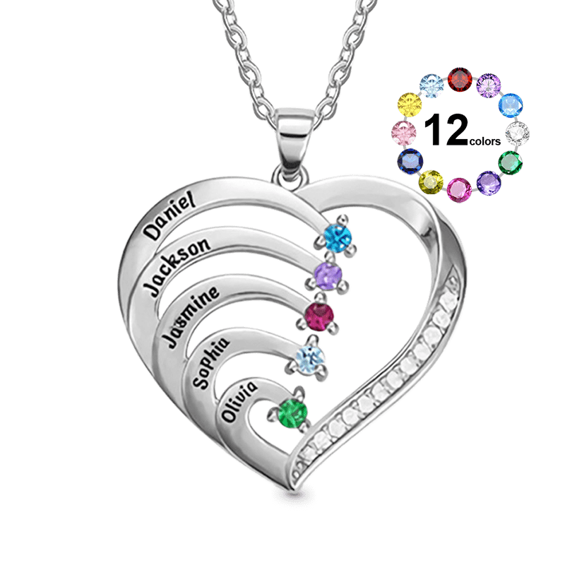 Creative Three-color DIY Heart Necklace image number 0