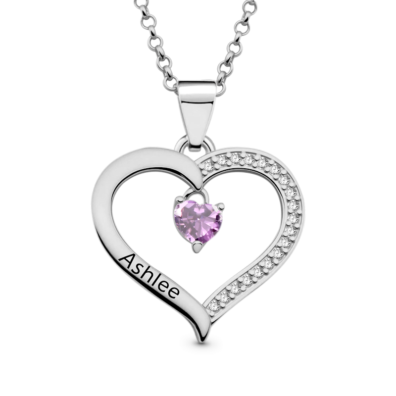 Heart Engravable Necklace image number 3
