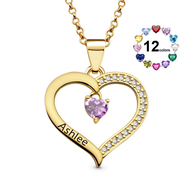 Heart Engravable Necklace image number 0