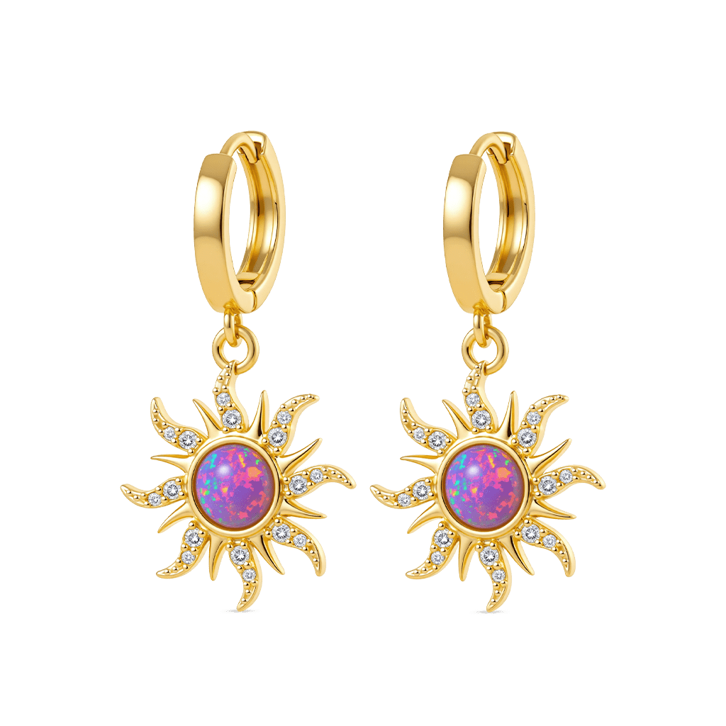 Dopamine Golden Sun Opal Earrings image number 0