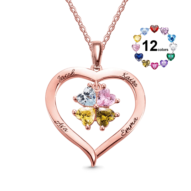 Hollow Love Heart Necklace image number 0