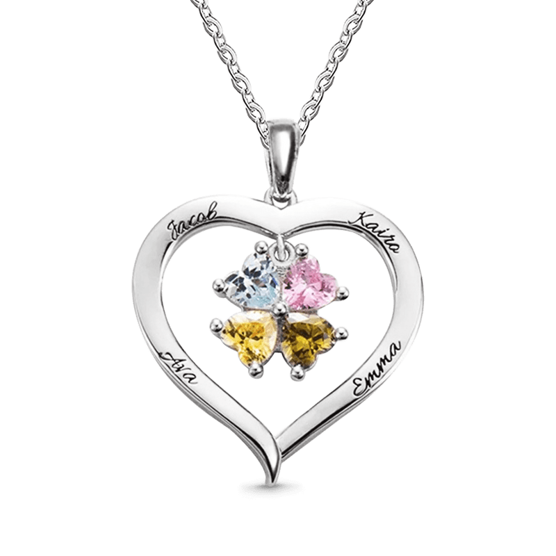 Hollow Love Heart Necklace image number 2