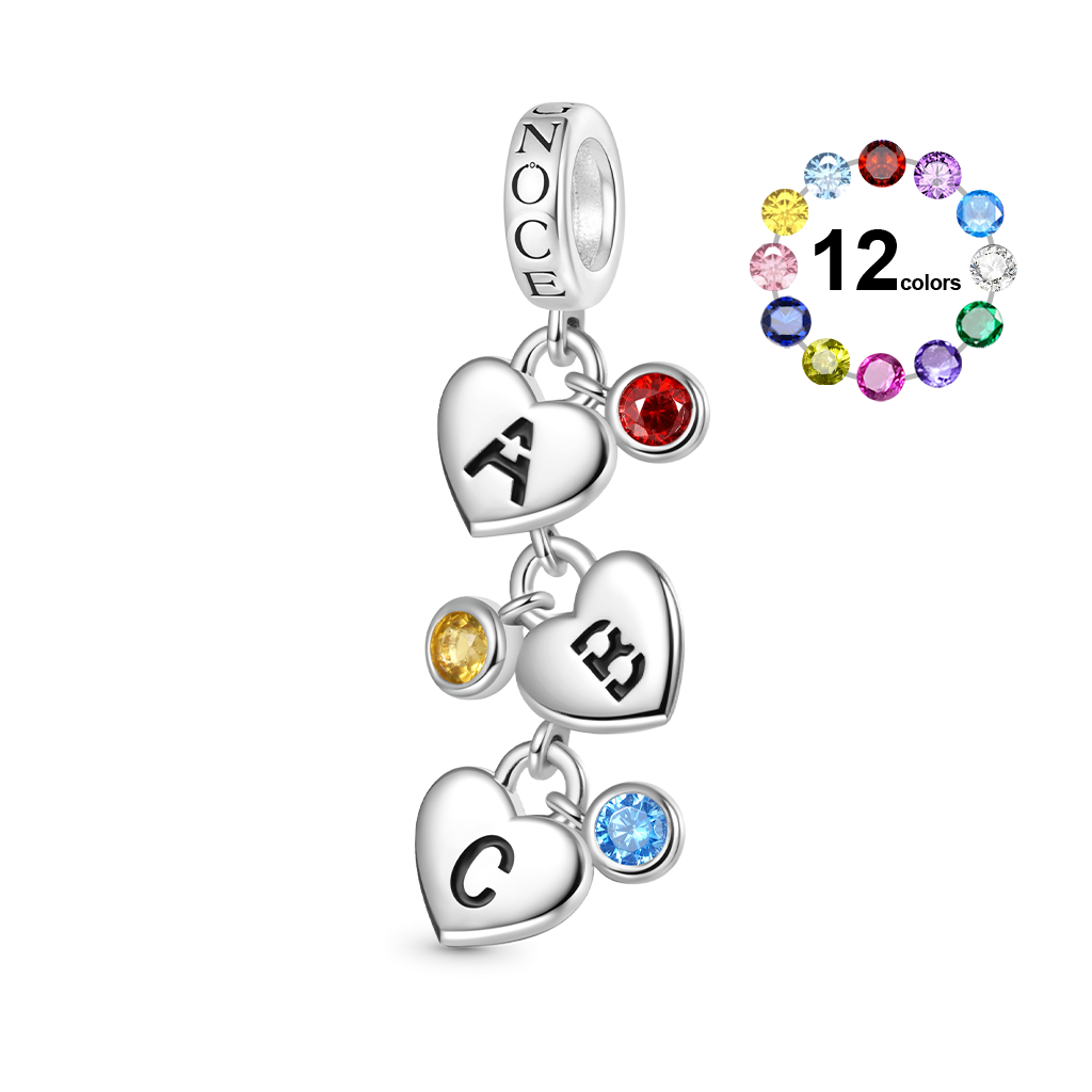 Heart Personalized Letters Pendant image number 0