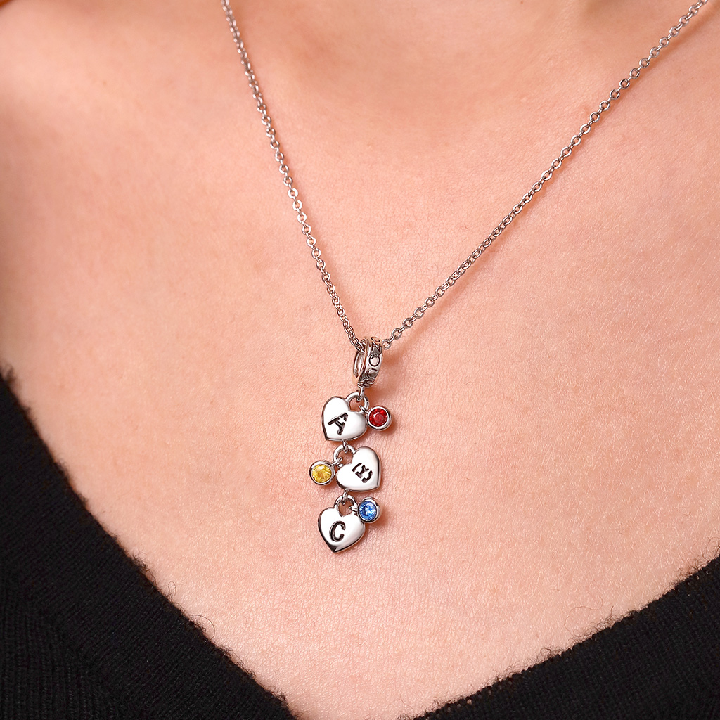 Heart Personalized Letters Pendant image number 5