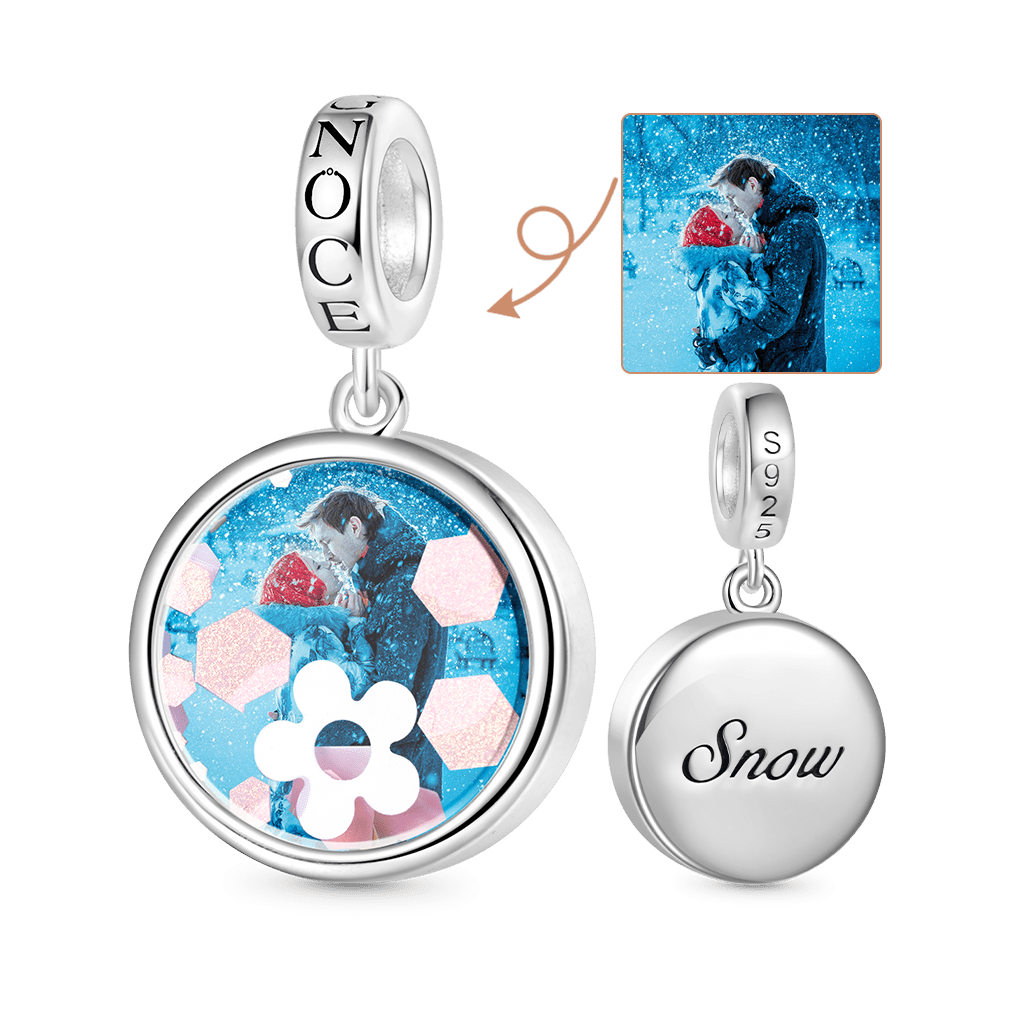 Winter Snowflake Photo Pendant image number 0