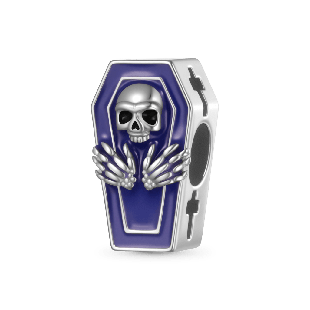 Halloween Skull Coffin Charm image number 1