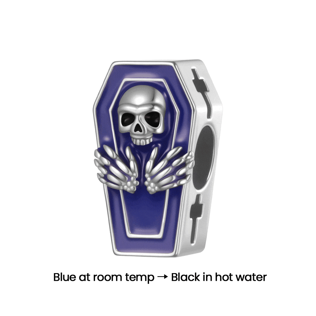 Halloween Skull Coffin Charm image number 0