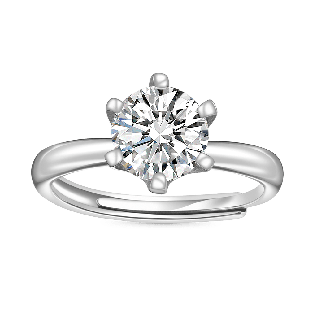 Classic 2CT Halo Moissanite Engagement Ring image number 0