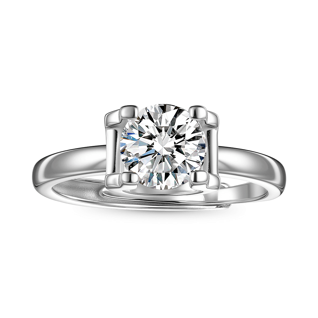 Eternity 1Ct Round Halo Moissanite Ring image number 0